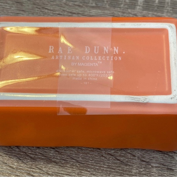 Rae Dunn approx 5”x 3” loaf pan with cute wooden serving serving spoon. - Picture 4 of 6